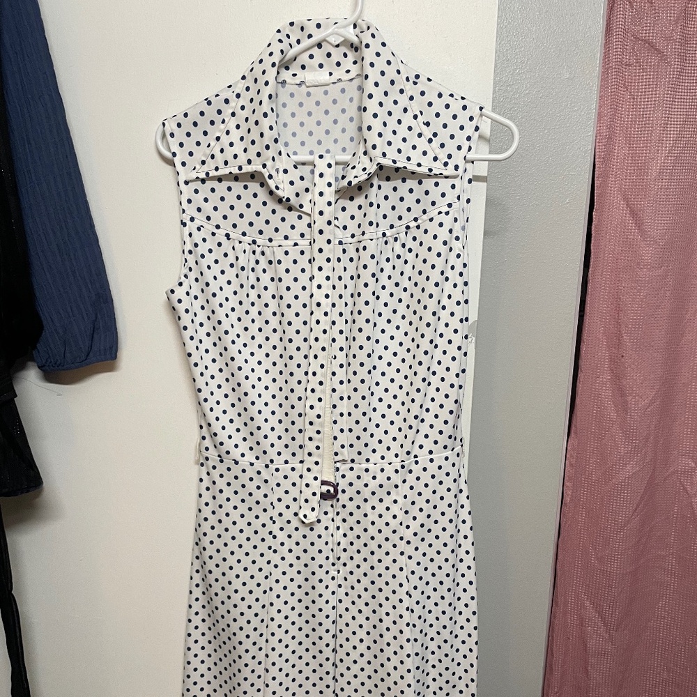 Vintage 50s polkadot dress M